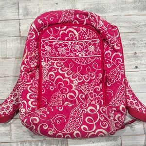 VERA BRADLEY PINK AND WHITE BACKPACK
